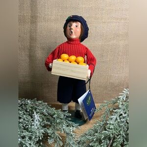 Byers’ Choice Salvation Boy w/ Oranges Brand New